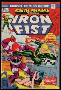 9m365 IRON FIST #18 comic book October 1974 Marvel Comics, Lair of Shattered Vengeance!