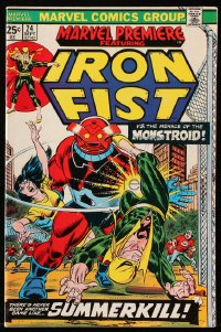 9m371 IRON FIST #24 comic book September 1975 vs the menace of the Monstroid, Summerkill!