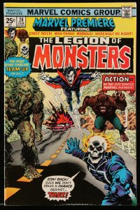 9m376 LEGION OF MONSTERS #28 comic book February 1976 Ghost Rider, Man-Thing, Morbius, Werewolf!