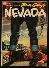 9m387 NEVADA #412 comic book August-October 1952 picture edition of Zane Grey's western story!