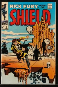 9m403 NICK FURY #7 comic book December 1968 Agent of S.H.I.E.L.D., Hours of Madness, Day of Death!