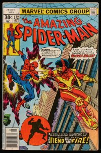 9m416 SPIDER-MAN #172 comic book September 1977 he must face The Fiend From The Fire!