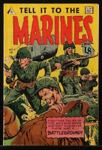 9m426 TELL IT TO THE MARINES #9 comic book 1950s fighting tales of the men who made history!