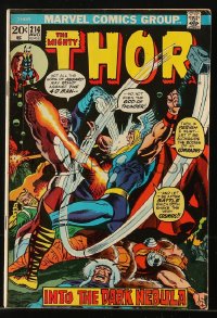 9m431 THOR #214 comic book August 1973 Marvel Comics, Into the Dark Nebula!