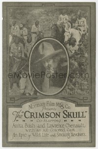 9m125 CRIMSON SKULL herald 1921 all-colored cast, Anita Bush, cowboy Lawrence Chenault!