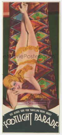 9m142 FOOTLIGHT PARADE herald 1933 sexy naked showgirl covered only by her hair, very rare!