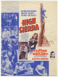 9m161 HIGH SIERRA herald 1941 Humphrey Bogart as Mad Dog Killer Roy Earle, sexy Ida Lupino, rare!