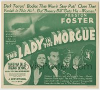 9m178 LADY IN THE MORGUE herald 1938 Preston Foster, Patricia Ellis, Frank Jenks, Crime Club!