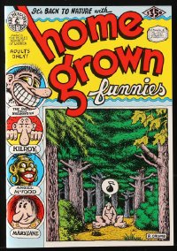 9m089 ROBERT CRUMB #1 underground comix R1997 first issue of Home Grown Funnies!