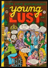 9m097 YOUNG LUST #4 underground comix 1974 Jay Kinney cover, parody of 1950s romance comics!