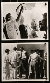 9m036 8 1/2 14 8x10 stills 1963 Marcello Mastroianni, 7 Federico Fellini candids, Fellini's Casanova