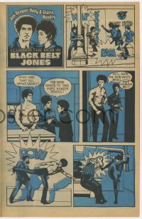 9m109 BLACK BELT JONES herald 1974 Jim Dragon Kelly vs The Mob, cool 3-page kung fu comic strip!