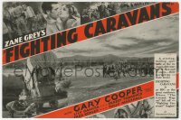 9m137 FIGHTING CARAVANS herald 1931 Gary Cooper, Lili Damita, from the novel by Zane Grey, rare!