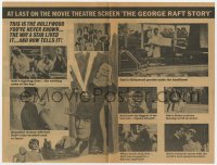 9m151 GEORGE RAFT STORY herald 1961 Jayne Mansfield, Danton, Hollywood's confidential story, rare!