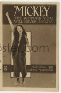 9m184 MICKEY herald 1918 Miss Mabel Normand in the picture you will never forget, Mack Sennett!