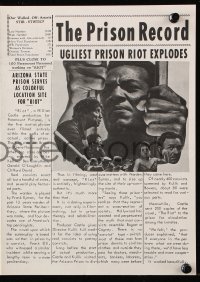 9m203 RIOT herald 1969 Jim Brown & Gene Hackman escape from prison, cool newspaper style!
