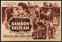 9m205 SAMSON & DELILAH herald 1949 great images of Hedy Lamarr & Victor Mature, Cecil B. DeMille!
