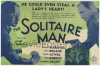 9m210 SOLITAIRE MAN herald 1933 jewel thief Herbert Marshall could even steal a lady's heart, rare!