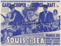 9m211 SOULS AT SEA herald 1937 great images of sailors Gary Cooper & George Raft, sexy Frances Dee!