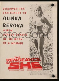 9m228 VENGEANCE OF SHE herald 1968 discover the excitement of new screen beauty Olinka Berova!