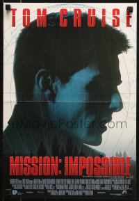 9p035 MISSION IMPOSSIBLE DS Aust mini poster 1996 Tom Cruise, Jon Voight, Brian De Palma directed!