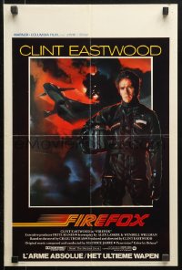 9p364 FIREFOX Belgian 1982 cool C.D. de Mar art of the flying killing machine & Clint Eastwood!