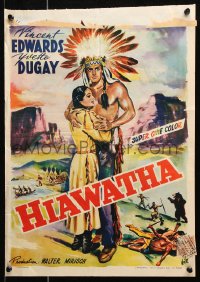 9p374 HIAWATHA Belgian 1953 Edwards is the greatest Native American Indian warrior of them all!
