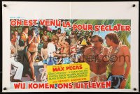 9p398 ON EST VENU LA POUR S'ECLATER Belgian 1979 Max Pecas, sexy images of girls and more!