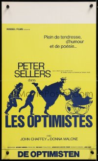 9p400 OPTIMISTS Belgian 1973 cool completely different artwork of Peter Sellers and cast!