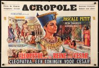 9p401 QUEEN FOR CAESAR Belgian 1962 different sexy images of Pascale Petit as Cleopatra!