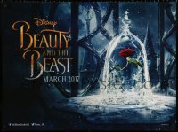 9p211 BEAUTY & THE BEAST teaser DS British quad 2017 Walt Disney, great image of The Enchanted Rose!