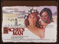 9p232 RACHEL'S MAN British quad 1976 Rooney, Tushingham, new 4000 year-old love story, cool art!