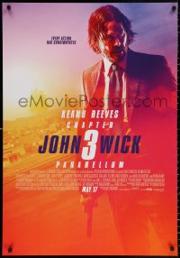 9p010 JOHN WICK CHAPTER 3 advance Canadian 1sh 2019 Keanu Reeves in the title role as John Wick!