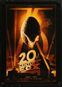 9p833 20TH CENTURY FOX 75TH ANNIVERSARY 20x29 Japanese commercial poster 2010 Alien egg hatching!