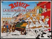 9p441 ASTERIX VS. CAESAR French 23x31 1985 art of comic characters by Albert Uderzo!
