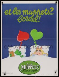 9p437 MUPPETS GO HOLLYWOOD Tenderness My Fanny parody style French 23x31 1980 Jim Henson, different!
