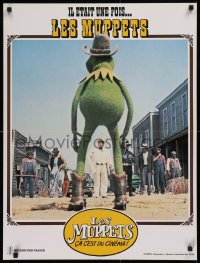 9p438 MUPPETS GO HOLLYWOOD western parody style French 23x31 1980 Jim Henson, completely different!