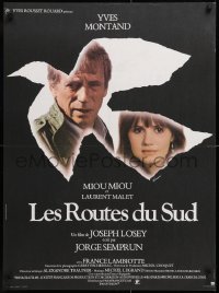 9p483 ROADS TO THE SOUTH French 23x31 1978 Joseph Losey's Les routes du sud, Ferracci and Boumendil!