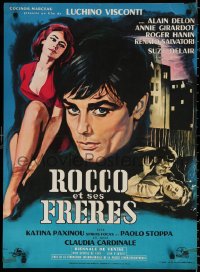 9p484 ROCCO & HIS BROTHERS French 23x31 1961 Luchino Visconti's Rocco e I Suoi Fratelli, different!