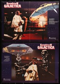 9p063 BATTLESTAR GALACTICA group of 6 German 17x23 1978 completely different images, ultra-rare!