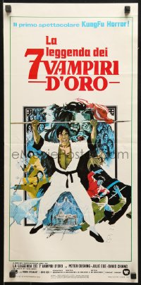 9p649 7 BROTHERS MEET DRACULA Italian locandina 1975 kung fu horror art by Fair & Arnaldo Putzu!