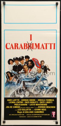 9p686 I CARABBIMATTI Italian locandina 1981 Enzio Sciotti art of Andy Luotto, Ariani & cast!