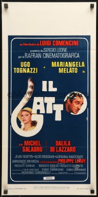 9p688 IL GATTO Italian locandina 1978 Luigi Comencini, Ugo Tognazzi, Mariangela Melato, cat tail!