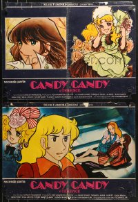 9p771 CANDY CANDY THE CALL OF SPRING group of 2 Italian 19x26 pbustas 1978 anime cartoon images!