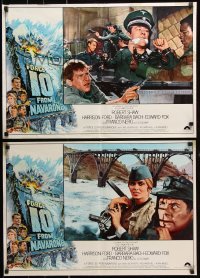 9p735 FORCE 10 FROM NAVARONE group of 11 Italian 18x26 pbustas 1978 Shaw, Ford, art by Bysouth!