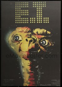 9p164 E.T. THE EXTRA TERRESTRIAL signed #28/50 limited edition Polish reprint 2015 by artist Lakomski!