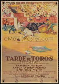 9p168 AFTERNOON OF THE BULLS Spanish 1956 Vajda's Tarde de toros, Antonio Casero bullfight art!