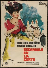 9p171 BREATH OF SCANDAL Spanish 1961 completely different art of sexiest Sophia Loren by MCP!