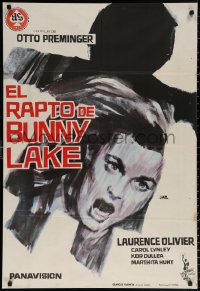9p172 BUNNY LAKE IS MISSING Spanish 1965 directed by Otto Preminger, cool different art by Jano!