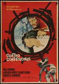 9p196 OUTRAGE Spanish 1965 Paul Newman as a Mexican bandit in a loose remake of Rashomon!